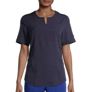 Cuddle Duds scrub top navy